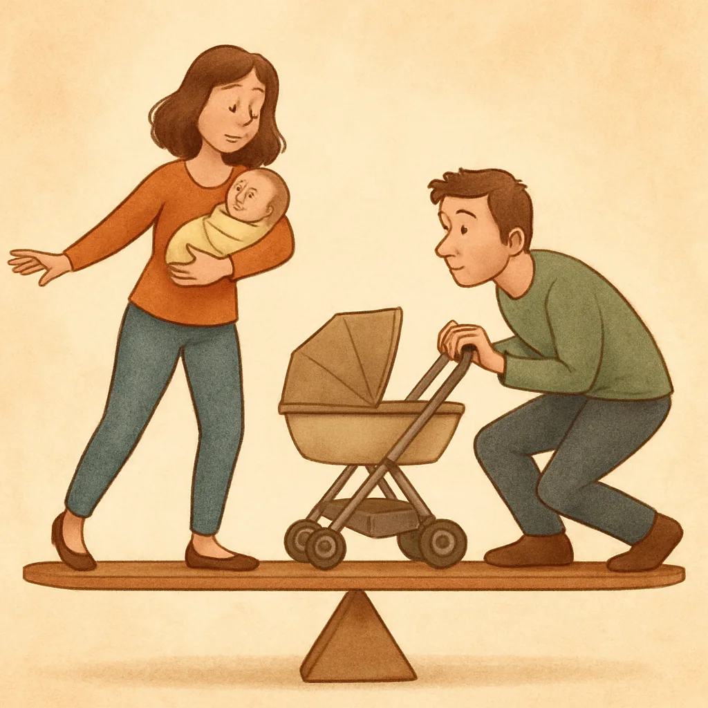 Verhaal over balans vinden als nieuwe ouder