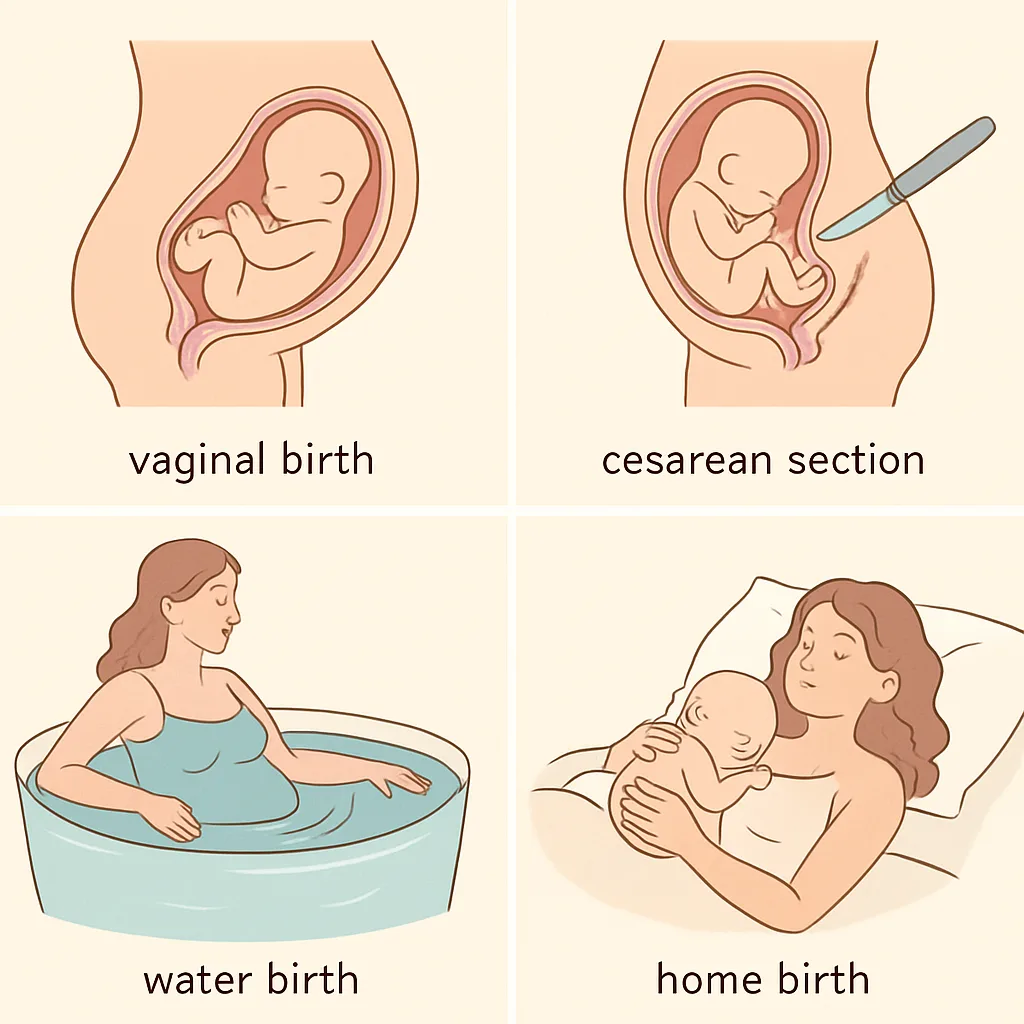 Verschillende soorten bevallingen eenvoudig uitgelegd